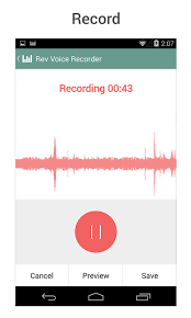 Rev Voice Recorder for Lecture